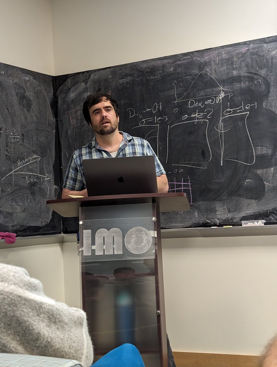 VuralTagal's tweet photo. One of ours, @thomasaveith from the Laboratory of @EinsteinCross gave his excellent talk at this week's @mathonco departmental seminars and presented his novel findings obtained with a game theory-based math model of tumor evolution. @MoffittNews #MathOncology #Cancer #GameTheory https://t.co/eQR6duM6MK