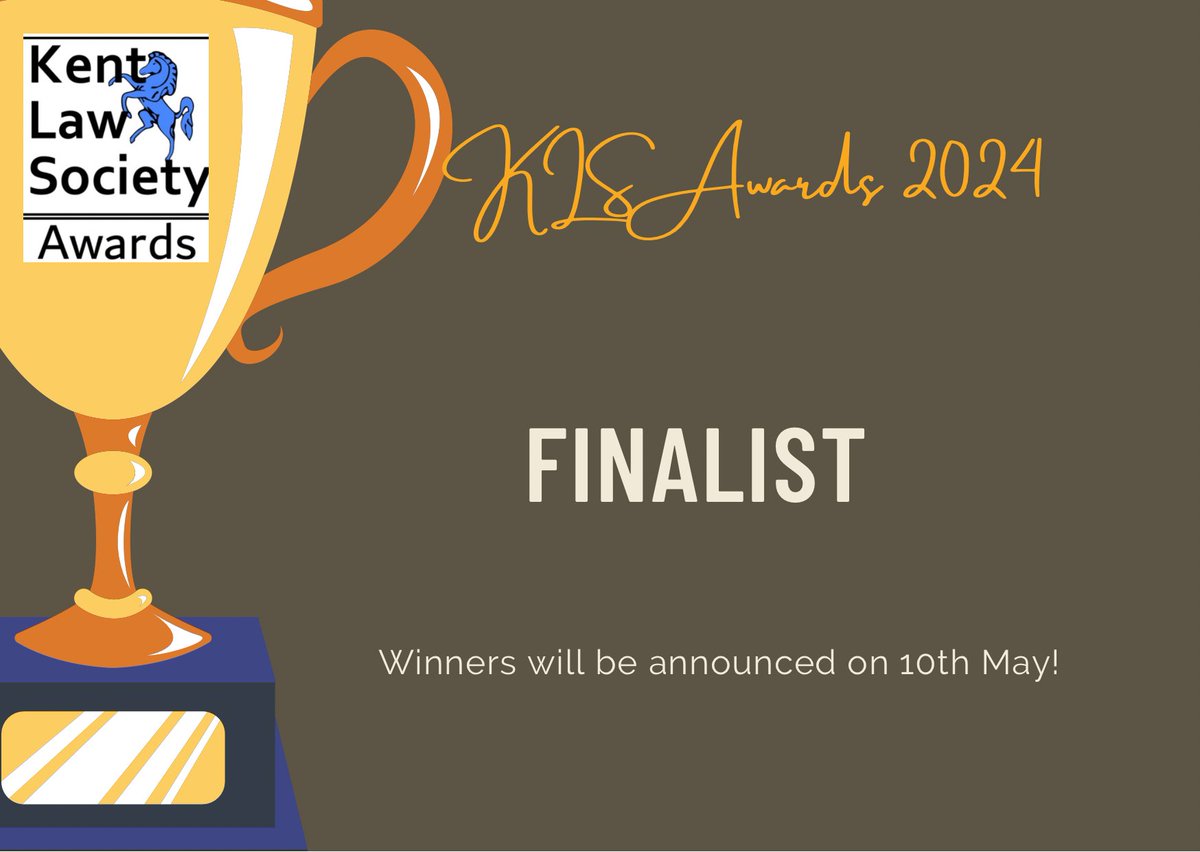 We are delighted to announce that three members of the Brachers team have been shortlisted for the @kentlawsociety awards taking place in May. Mark Leeson, Paige Hinkins and Chloe Croft have all been recognised. Good luck to all of the finalists! #kentlawsocietyawards
