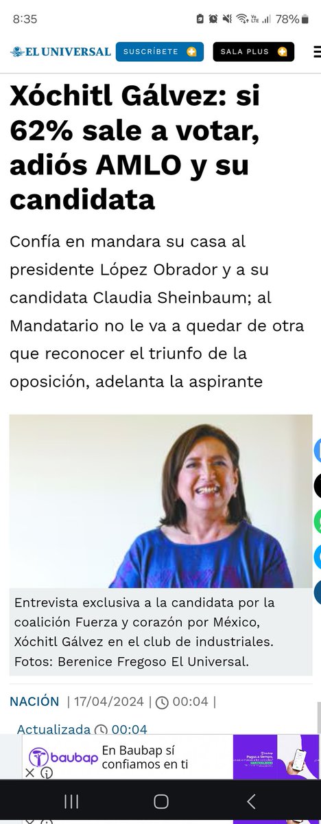 ¡Tenemos que salir a votar!, juntas y juntos podemos rescatar a México, es muy importante que no dejemos que el miedo que nos quiere imponer Morena de ir a las urnas nos gane. Si todos votamos todos ganamos y se va la 4T. #RescatemosMéxico #FuerzaYCorazónPorMéxico…