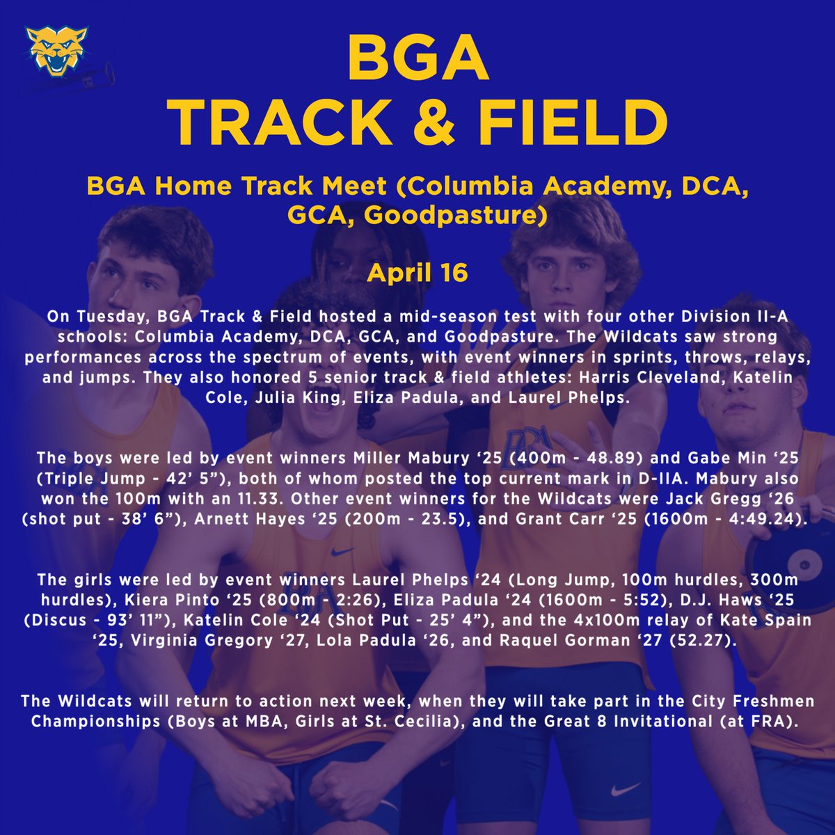 BGA Athletics (@BGASports) on Twitter photo 2024-04-17 14:52:18