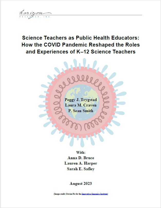 Did you realize that K-12 science teachers fulfilled a critical public health function during the COVID pandemic? <a href="/NSF/">U.S. National Science Foundation</a> <a href="/CDCgov/">CDC</a> <a href="/PublicHealth/">APHA</a> <a href="/NARSTorg/">NARST</a> #EdResearch #NSFfunded #STEMEd  horizon-research.com/RAPID/covid-20…