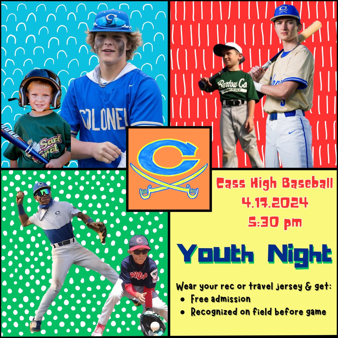 The Colonels host Woodland tonight in game 2 of our region series. It's also Youth Night. Any baseball/softball player or coach wearing a jersey gets free admission and recognized on the field before the game. We hope you see you there!