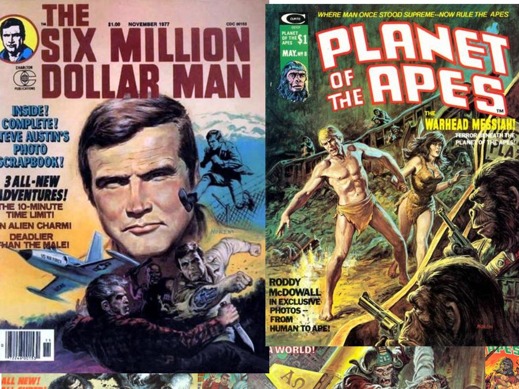 Remembering artist Earl Norem on his birthday, with his painted covers including the Six Million Dollar Man and Planet of the Apes. davescomicheroes.blogspot.com/2021/04/rememb…