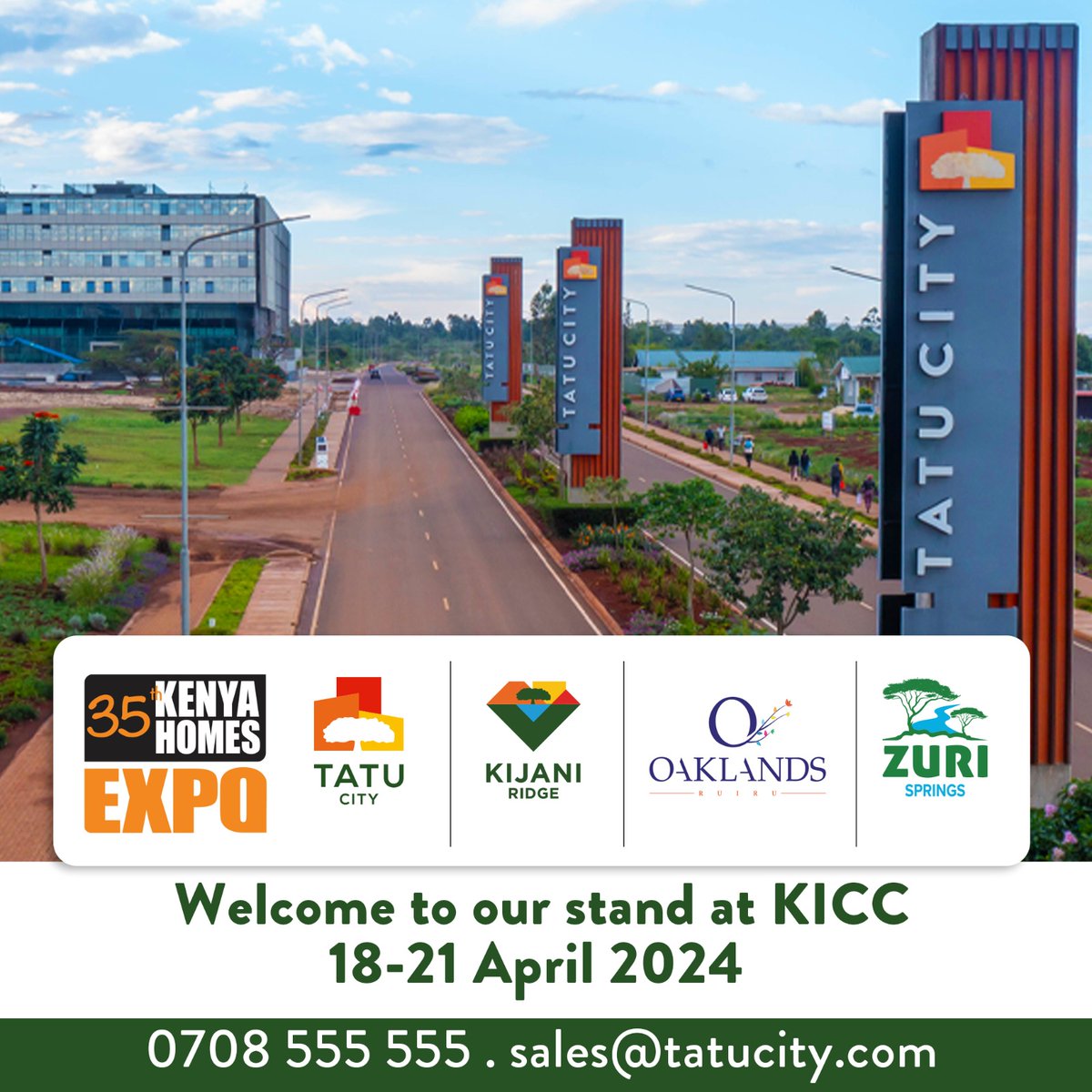 We're excited to announce that that @tatu_city  will be exhibiting at the #35thKenyaHomesExpo Get your advance ticket today at only 100ksh when you visit kenyahomesexpo.com #sustainableliving