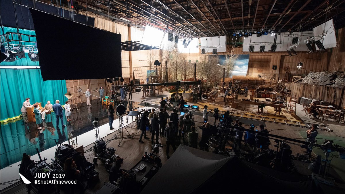 Metro-Goldwyn-Mayer celebrates 100 years of film-making magic today. #DidYouKnow that #TheWizardOfOz film set was recreated on Pinewood’s D Stage where the MGM studio of the 1930s era was built for the 2019 film #Judy which #ShotAtPinewood #MGM100