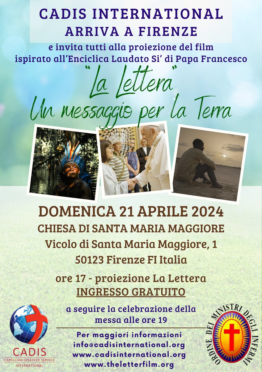 CADISInternati1's tweet photo. #Firenze #eventogratuito #Laudatosi #weekend https://t.co/nP05TCqDAf