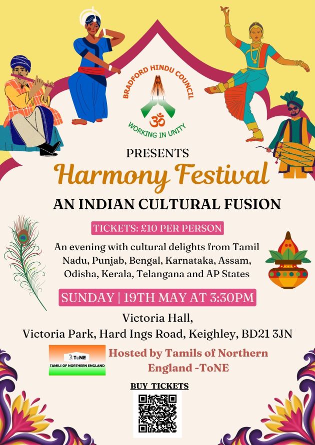 Join the Bradford Hindu Council for an enchanting evening celebrating the vibrant tapestry of Indian culture, featuring a diverse array of performances from various states.