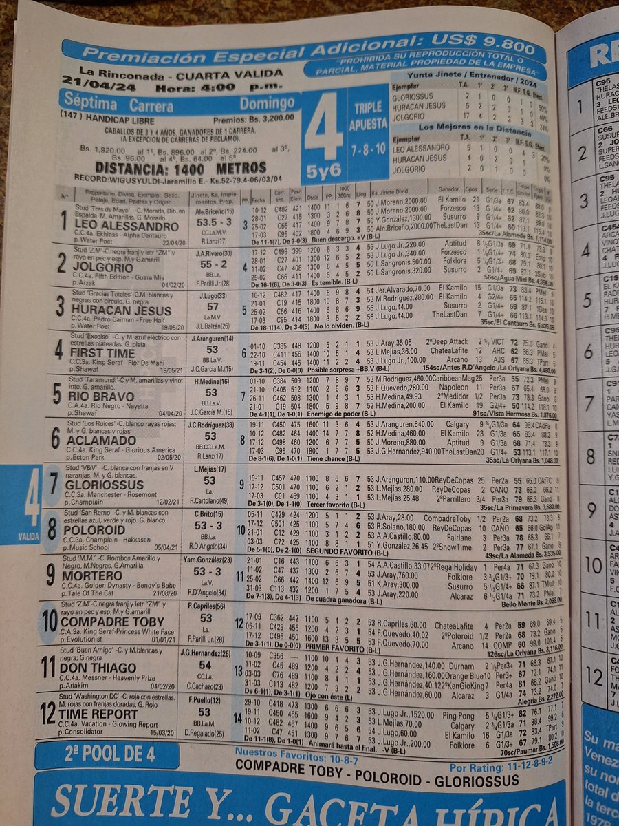 #Hipismo Carrera pareja de la semana en #LaRinconada 
Que te gusta para ganar?
Deja tu comentario. 
Dale RT 🔃 y ❤️