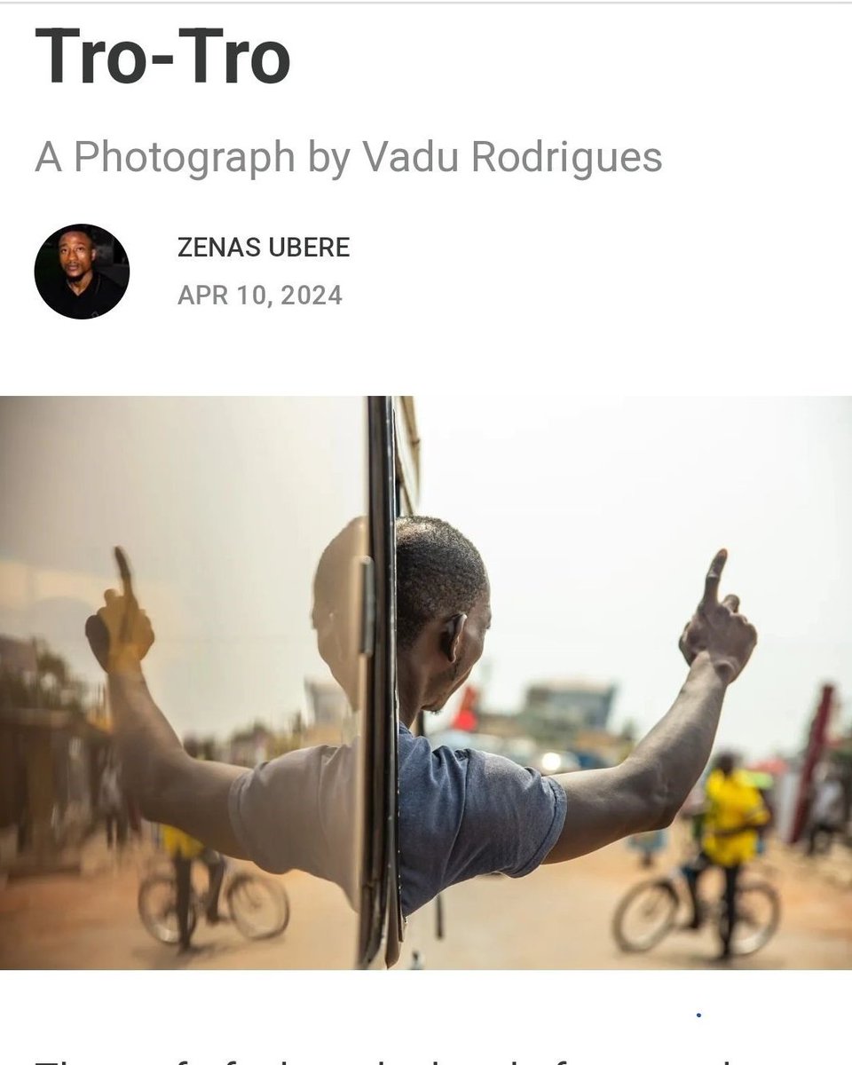 “Photography can be a powerful tool to help connect people and break down borders created by fear,”@vadu_rodrigues. Find out how the travel and street photographer sees Africa in his conversation with Tender Photo. Read it here: tenderphoto.substack.com/p/vadu-rodrigu…