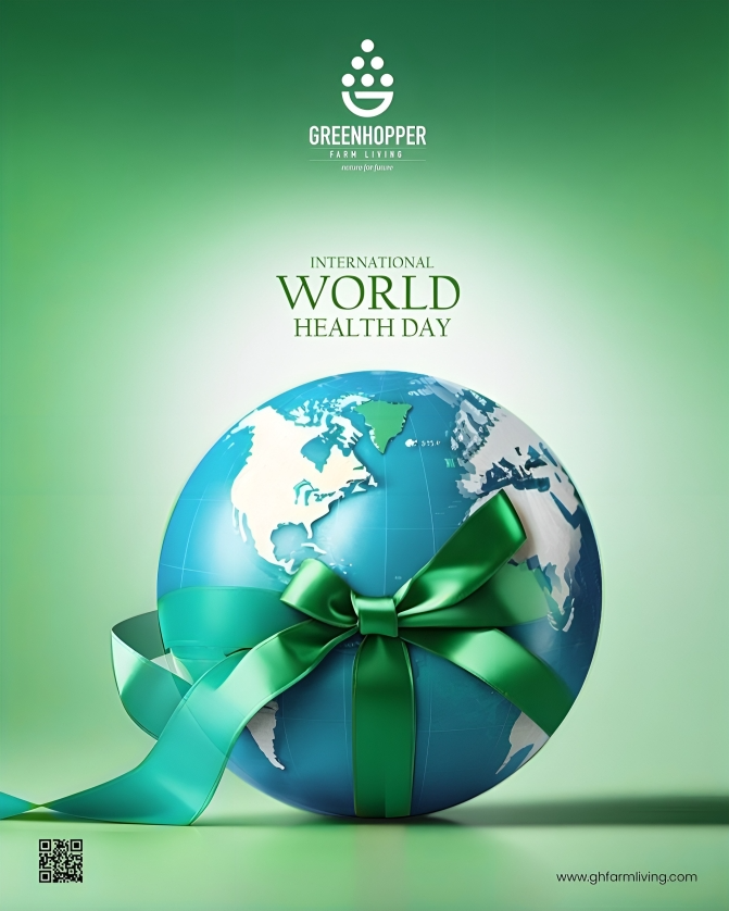 Join us for Health Day at Greenhopper Farm Living! Experience the harmony of agriculture, wellness, and sustainable living.
𝐖𝐨𝐫𝐥𝐝 𝐇𝐞𝐚𝐥𝐭𝐡 𝐝𝐚𝐲-𝟐𝟎𝟐𝟒

#WorldHealthDay #WorldHealthDay2024 #health #healthylife #healthyworld #greenhopper #greenhopperfarmliving
