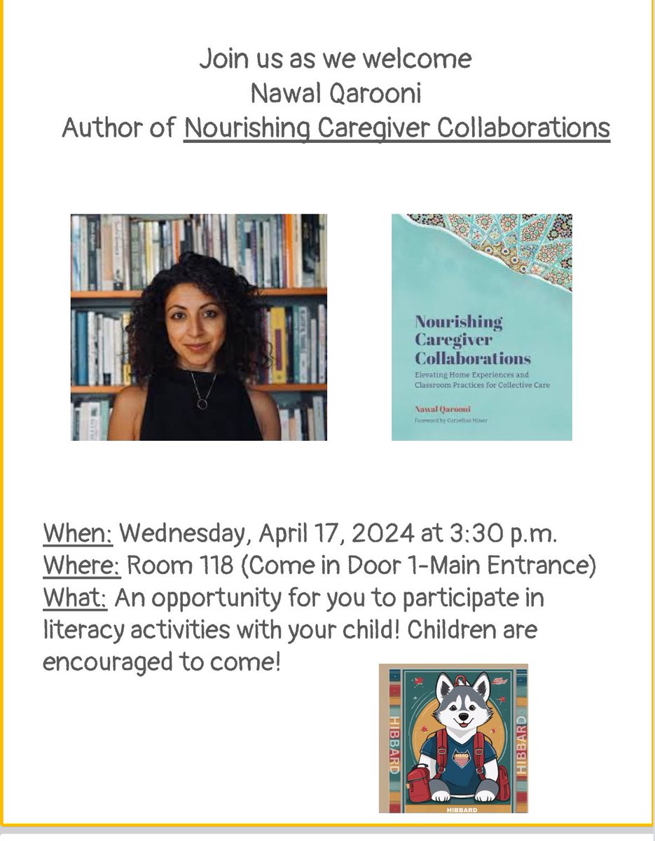 Looking forward to learning and growing “en comunidad” with <a href="/NQCLiteracy/">Nawal Qarooni | NQC Literacy | @nqarooni on IG</a> <a href="/hibbardcps/">Hibbard School</a>
