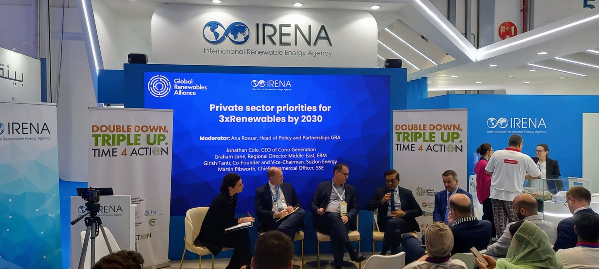 It was an inspiring session at the GRA Panel: #Time4Action - The Industry Perspective in Tripling Renewable Energy by 2030. Engaging discussions and insights shared!