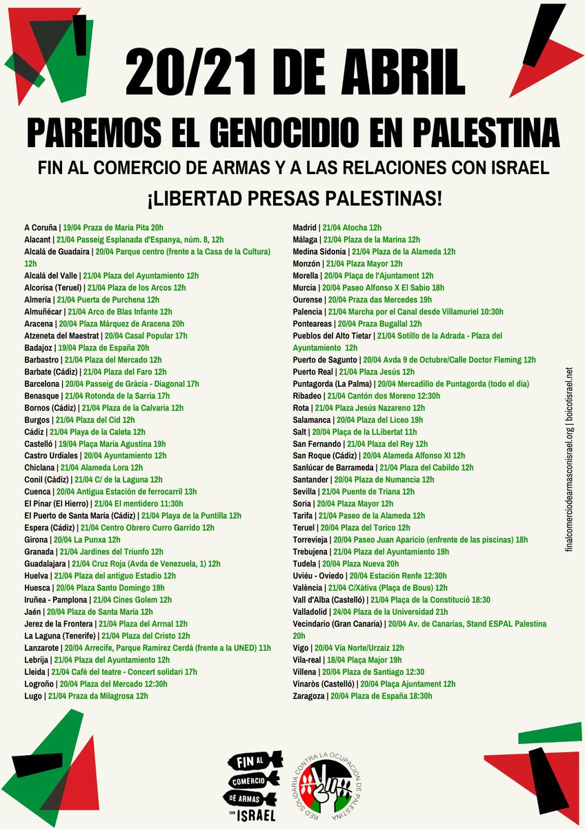 alqudsandalucia's tweet photo. La presencia de #Palestina en la sociedad #alemana.
Conversación con Fairouz Qasrawi, estudiante que lleva varios años en #Alemania

https://t.co/RbgxjBVj4q

#BoycottIsrael
#StopArmingIsrael #BoycottIsraeliProducts #BoycottCarrefour #BoycottEurovision
@RESCOP1
@CoordinadoraAcP https://t.co/U8h9rUxMUI