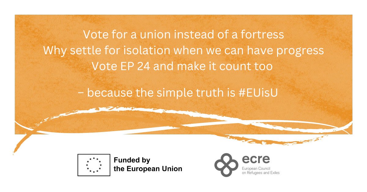 Do you want to know the positions of European political groups on asylum & migration in #EPElections so you can vote accordingly❓ 👉Check ECRE's summary of the manifestos here: bit.ly/444pwJX #EUISU