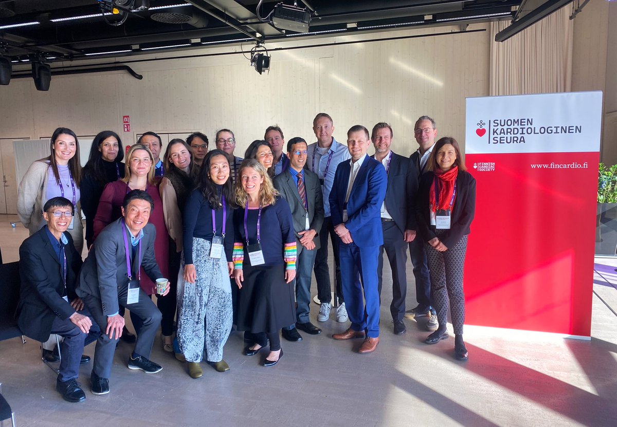 Finnish Cardiac Society (@fincardio) on Twitter photo The Finnish Cardiac Society (FCS) had a great pleasure to host the Lancet Commission of sudden cardiac death last week at the Spring Meeting of the FCS. The group was invited to Finland by a member of the group, Professor Juhani Junttila.
<a href="/KiviniemiTuoski/">Tuomas Kiviniemi</a>
<a href="/herrahattelus/">Mika Laine</a> The Finnish Cardiac Society (FCS) had a great pleasure to host the Lancet Commission of sudden cardiac death last week at the Spring Meeting of the FCS. The group was invited to Finland by a member of the group, Professor Juhani Junttila.
<a href="/KiviniemiTuoski/">Tuomas Kiviniemi</a>
<a href="/herrahattelus/">Mika Laine</a>