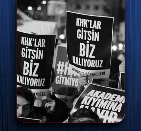 #KHKlılar olarak Biz Bitti Demeden Bitmez

'Bu ülkeye demokrasi ve hukuk geldi' denemez!