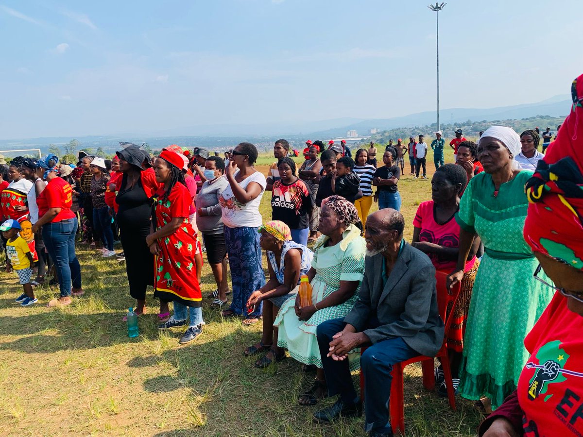 EFFKZN's tweet photo. ♦️In Pictures♦️

Fighters and community members are coming in numbers as we build up towards an activation community meeting that will be addressed by EFF SG @DlaminiMarshall

The EFF will embark on a Load shedding March in Pietermaritzburg this coming Friday.

#EFFPMBMarch. https://t.co/V6ah4ujhGS