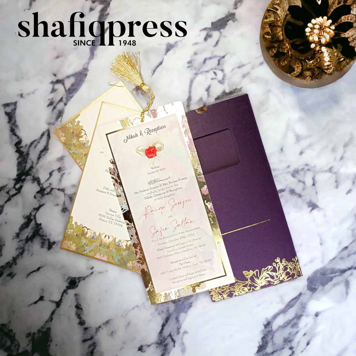 ShafiqPress's tweet photo. Captivate your loved ones with an invitation as beautiful as your story. Discover our Wedding Invitation collection today. 

#ElegantInvitations 
#WeddingDay 
#LoveIntheAir 
#WeddingPreparations 
#BeautifulMoments https://t.co/8clwS4IPlR
