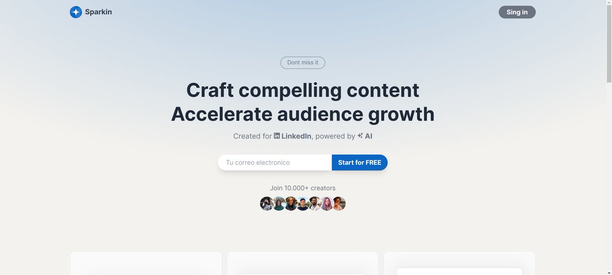 Sparkin_AI's tweet photo. We are moving to english for marketing reasons! 🙊

Come visiting us! -> https://t.co/kZnec6lS4Y

#Markteting #AI https://t.co/7sAYOvEQFa