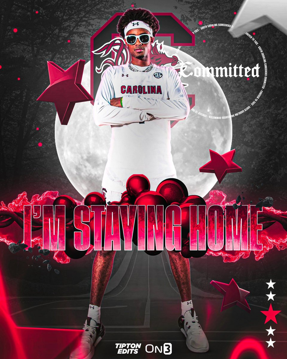 🚨BREAKING🚨 Lexington four-star guard Cam Scott, the consensus No. 1 prospect in the state of South Carolina for 2024, has committed to South Carolina‼️ 

"Being able to play for the hometown team, it's an honor, honestly."

READ MORE HERE ➡️ on3.com/teams/south-ca…