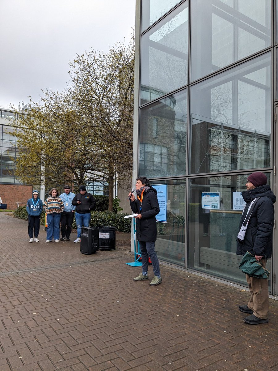 #TLC4P national day of action for Gaza at @DCU today