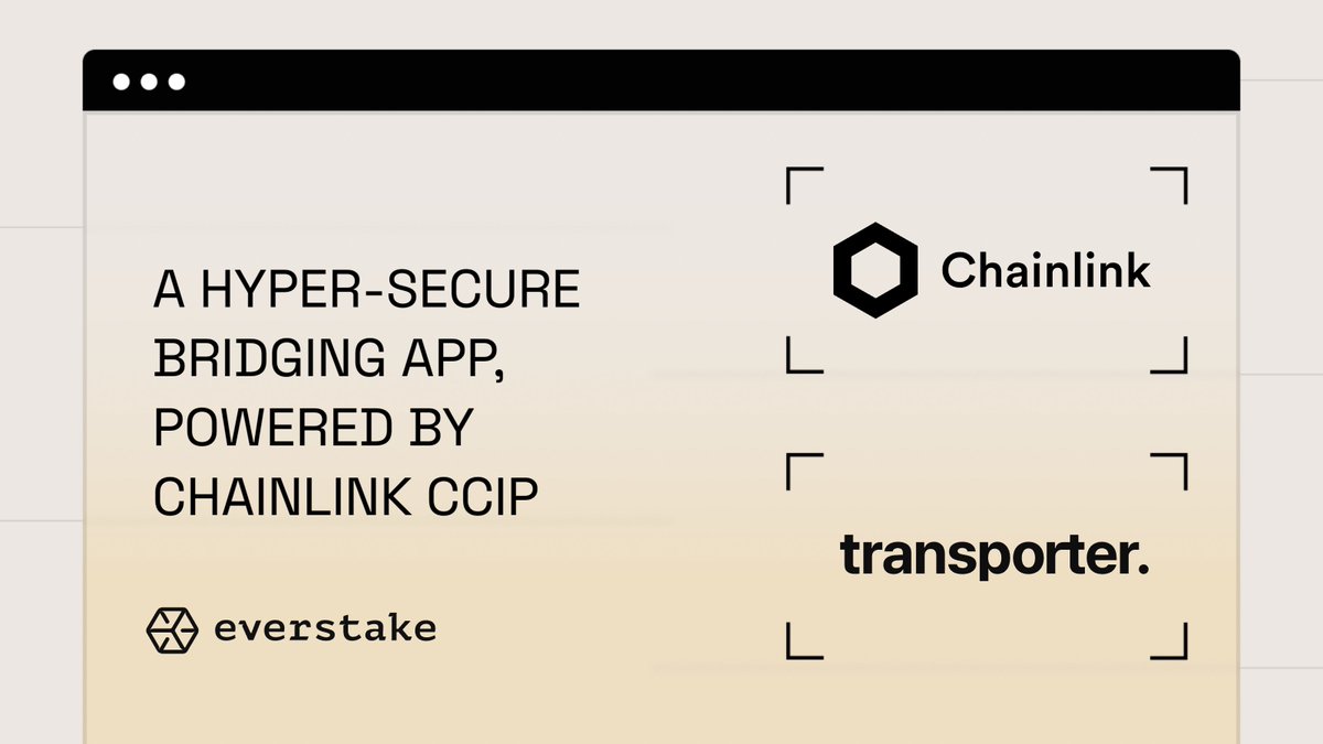 1/3 @chainlink announced @transporter_io, an app set to securely and intuitively bridge tokens and messages, all powered by #CCIP. Now, you can bridge tokens like ETH, USDC, or LINK across 8 blockchains, including Ethereum, BNB Chain, and Polygon.