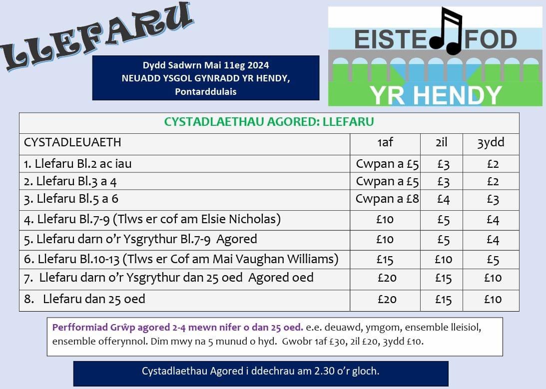 Eisteddfod Gadeiriol yr Hendy tweet media