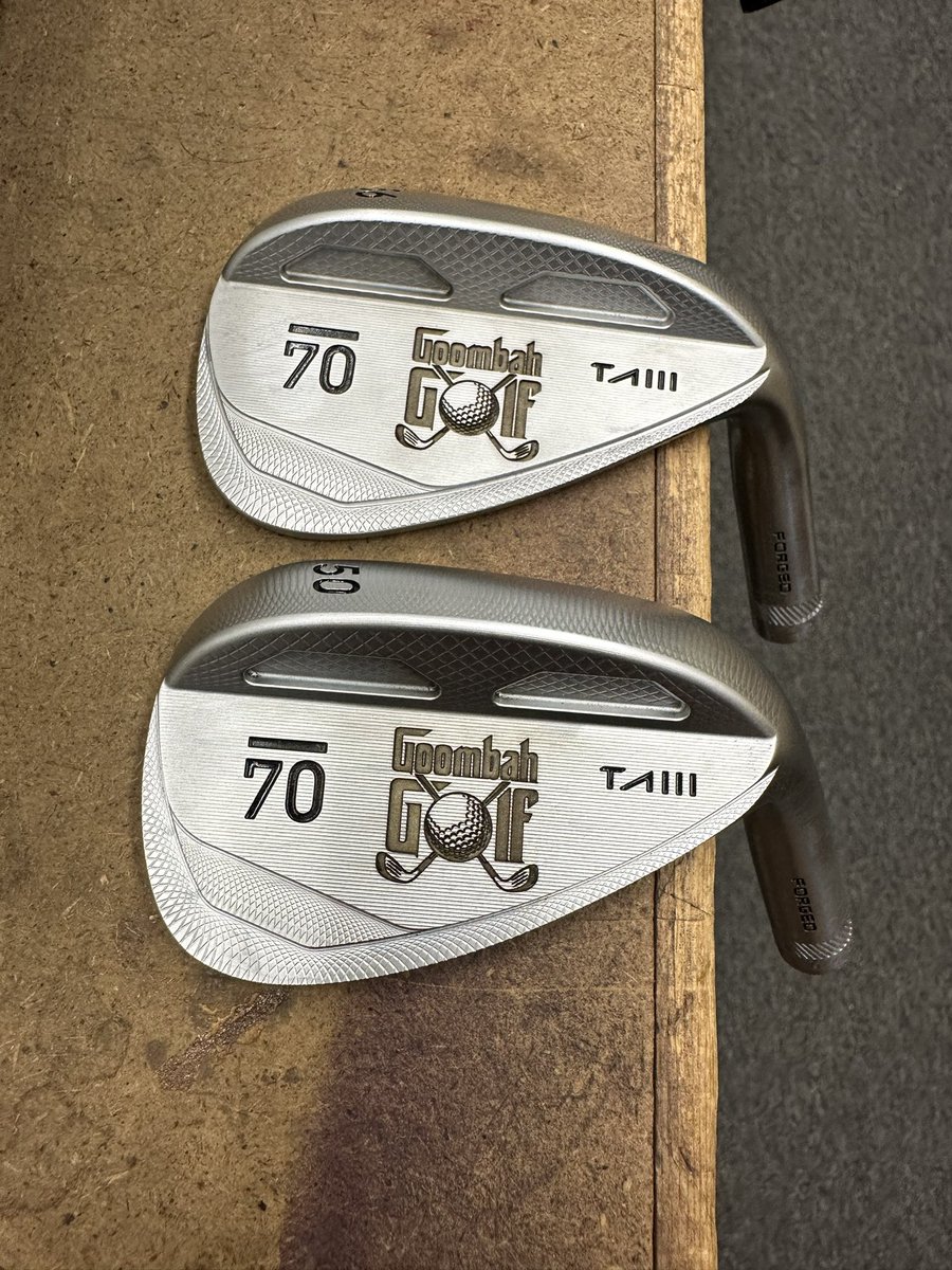 Sub70's tweet photo. We have an in house laser engraver here at #Sub70. Whether you're interested in some personal customization or need a large quantity of engraved heads for a golf outing, fundraiser, work event, etc. we can help you. Reach out to Jay@GolfSub70.com for more information! https://t.co/MkXnHWp2lH