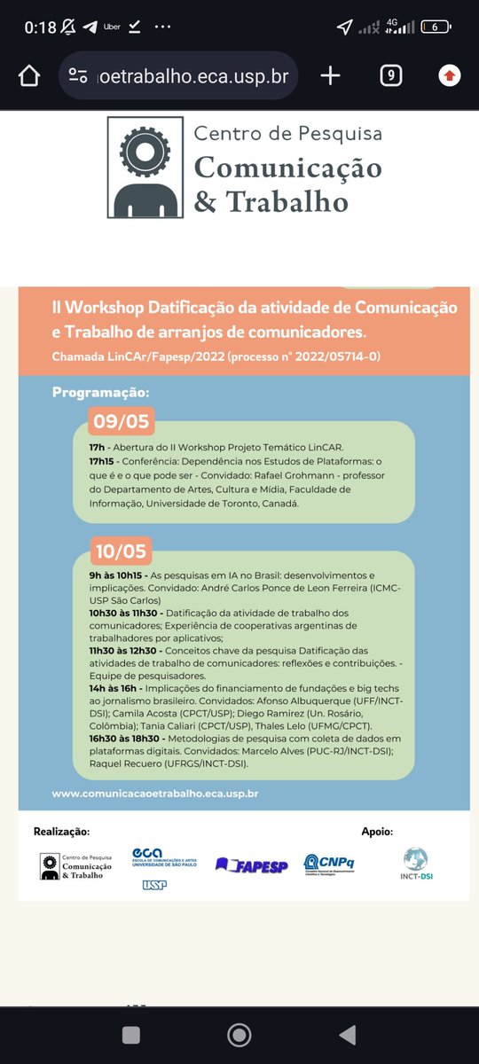grohmann_rafael's tweet image. Em maio, estarei na USP para uma fala sobre dependência nos estudos de plataformas e teoria marxista da dependência. Evento do @comtrab aberto e gratuito