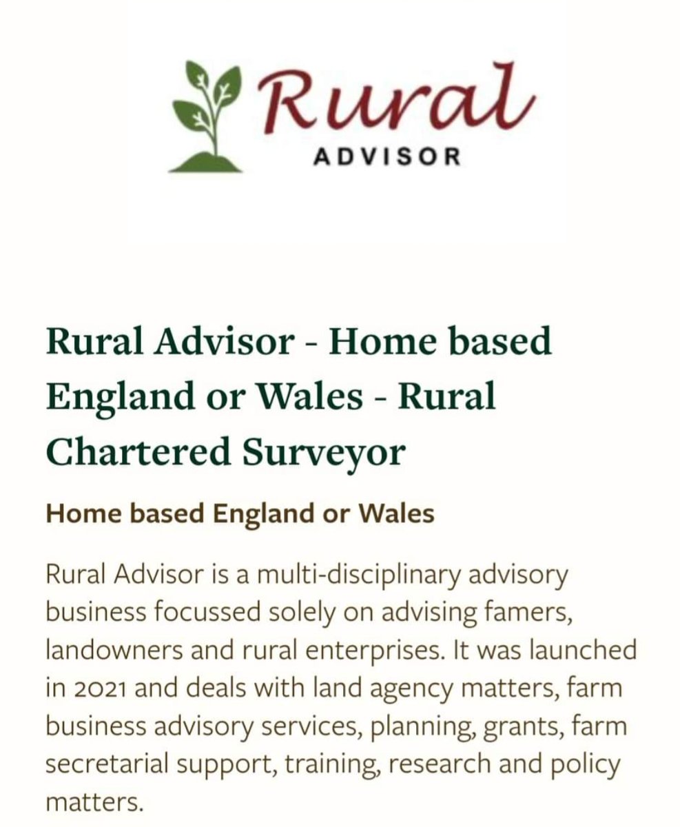 Rural_Advisor's tweet photo. We are looking for an experienced Rural Chartered Surveyor to join our team 🤝
For full information see https://t.co/6S9EIW0vyO 🌱
#ruralcharteredsurveyor #centralassociationofagriculturalvaluers https://t.co/OKo3zRAJiU