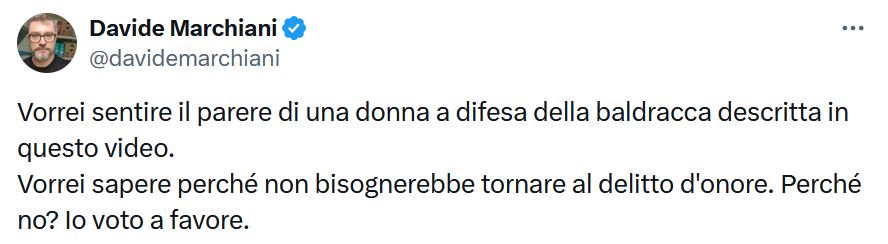 Lui e i suoi commentatori a incitare al #femminicidio.
Sì, blocca blocca. Pensi che non abbia altri modi per segnalarti?

#misoginia #violenzasulledonne #sessismo