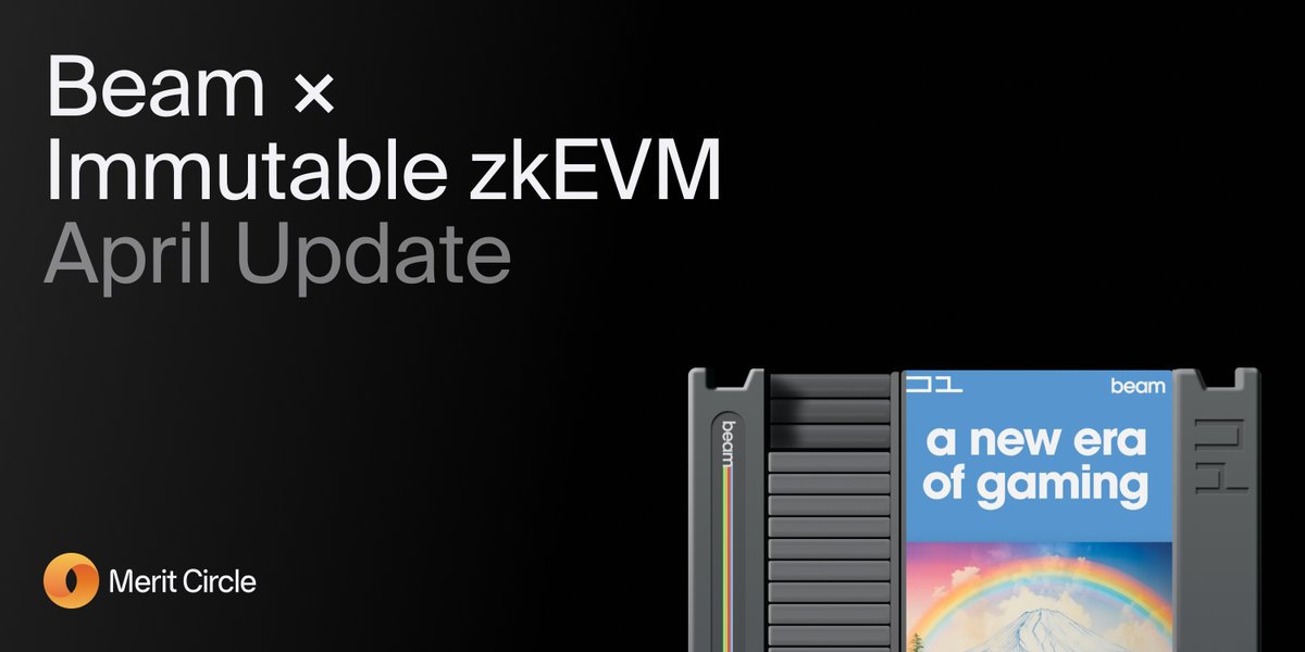 Beam x <a href="/Immutable/">Immutable</a> zkEVM - April Update 🌈🏐

There's been a wide variety of games committed to launch on the Immutable zkEVM, exclusively on Sphere.

We've signed a ton of games so far, and are ready to reveal the first batch.

Read along 🧵↙️