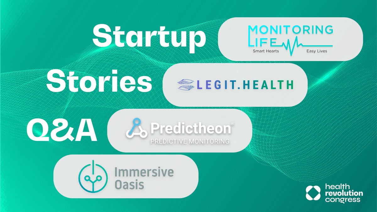 BCNHealthHub's tweet photo. 🔥 The @HRC_Barcelona is just around the corner, and it’s time to announce the latest addition to the lineup - Startup Stories! #MonitoringLife, @predictheon, @immersive_oasis & @LegitHealth_ will show what they have in store. So what are you waiting for?👉https://t.co/JVyZY5alAr https://t.co/9qmlSBj3eq