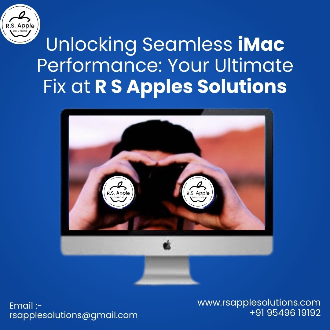 Are you tired of battling with pesky iMac problems? Look no further! At R S Apples Solutions, From pixel-perfect displays to turbocharged processing power, our team has the expertise to tackle any issue head-on. 
#iMacFix #applerepair