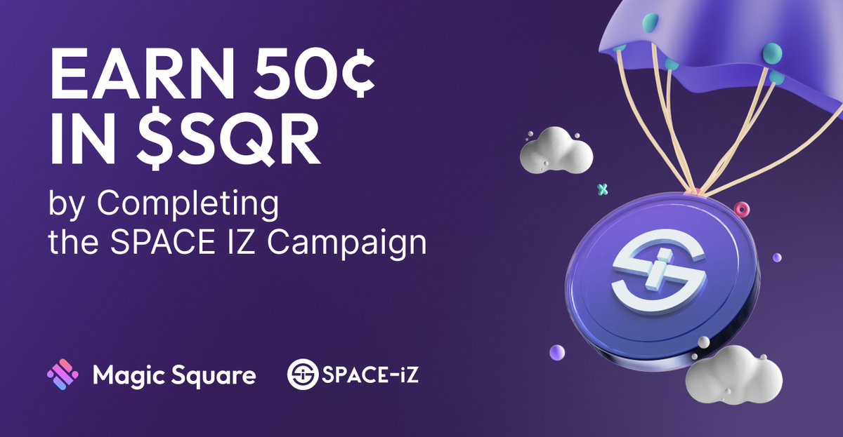 🔥 New Hot Offer 🔥 💰 Earn 50¢ in $SQR by Completing the SPACE IZ Campaign - @Space_IZ1 ⏳ Hurry, as it's limited to the first 4200 users 👇👇