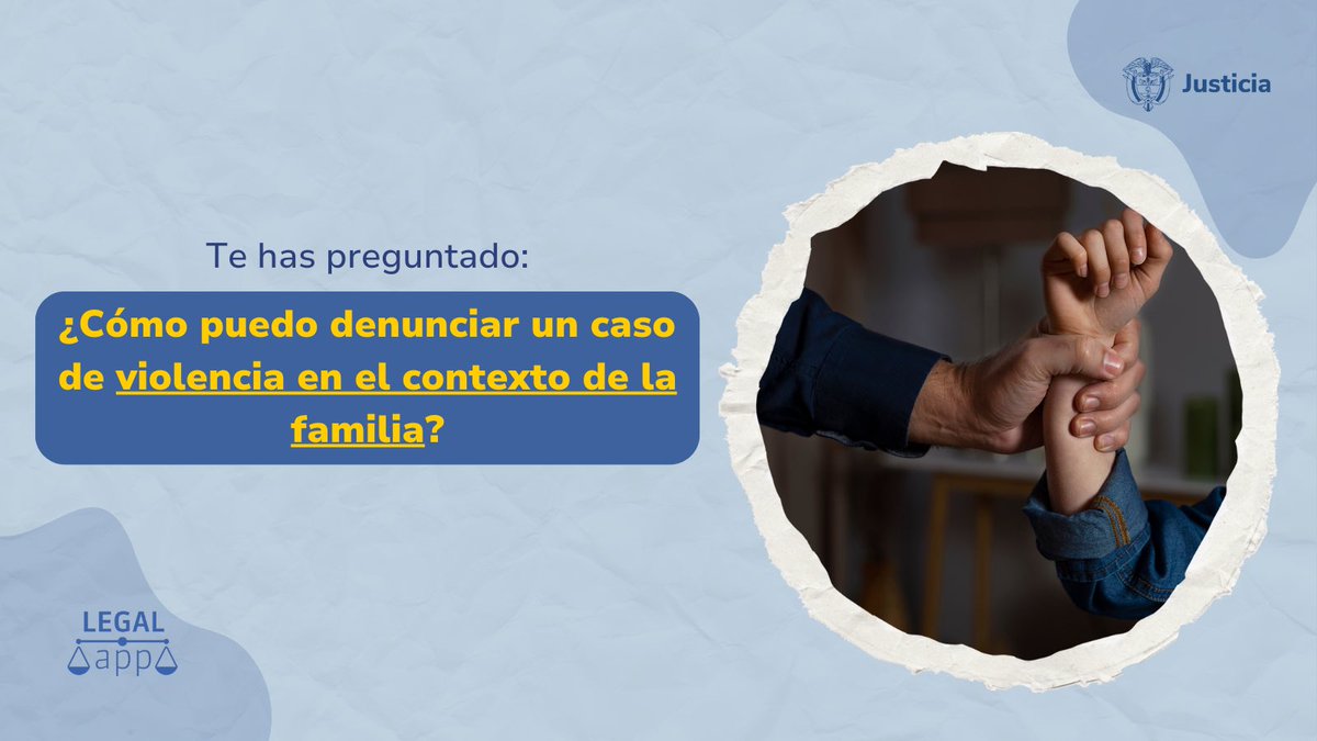 Sabemos que enfrentar la violencia en el hogar es abrumador, pero no estás solo/a🫱🏼‍🫲🏾. Ingresa aquí👉🏼y conoce cómo denunciar la violencia en el contexto de la familia : minjusticia.gov.co/programas-co/L…