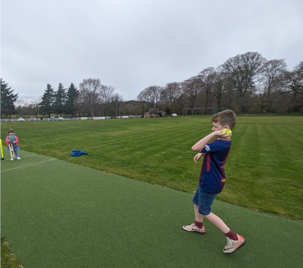 Spent Sun morning down at #Fochabers Cricket Club at their Family Fun Day! A great time &amp; the kids especially loved getting stuck in! ✨
The Cricket Club is one of the local causes for our Fochabers store &amp; are a fantastic club! 🏏
 #LocalCommunity <a href="/PaulMcPCoop/">Paul McPherson</a>