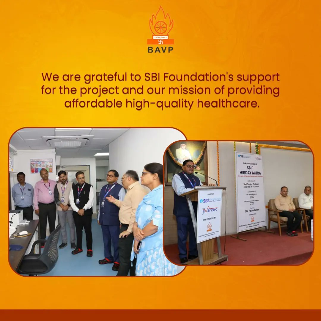 bavp_updates's tweet photo. #newCathLab
As part of the project "SBIF Hriday Mitra", SBI Foundation has supported the setup of a state-of-the-art Cath Lab at BAVP's Dr. Hedgewar Hospital. 

We are thankful to SBI Foundation for their generous support. 

#cardiologyservices #BAVP @SBI_FOUNDATION https://t.co/gyNKGWjasi