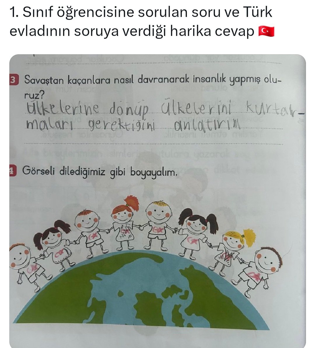 Alnından öpüyorum bu kardeşimizin 👏Yapılması gerekeni tek cümlede özetlemiş ❤️🇹🇷