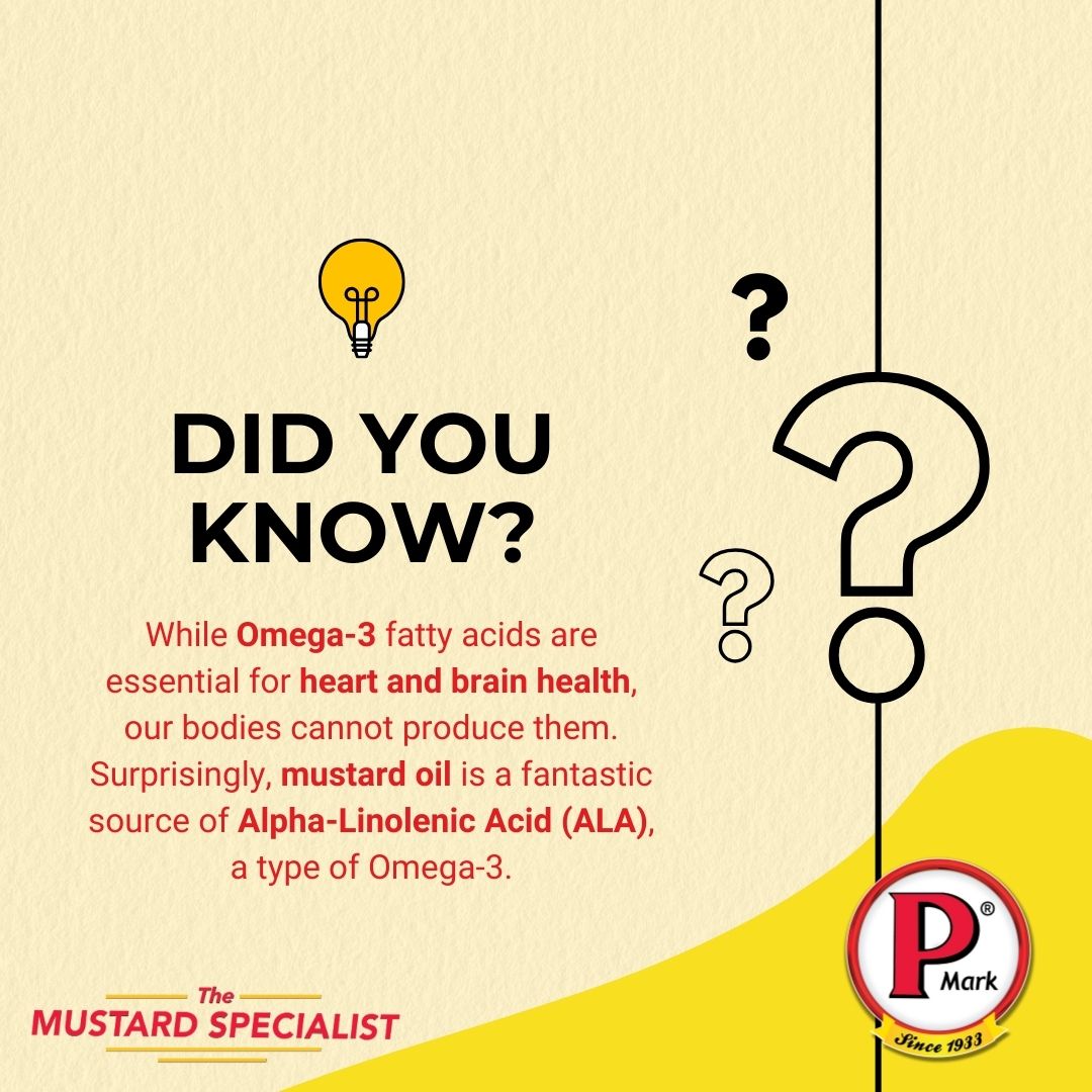 Did you know that our bodies can't produce the Omega-3s vital for our heart and brain?
Enter mustard oil!

Read more - shorturl.at/aegKZ

#RamNavami #LordRama #DeepikaPadukone #Jennifer #UEFAChampionsLeague #GTvsDC #Shogun