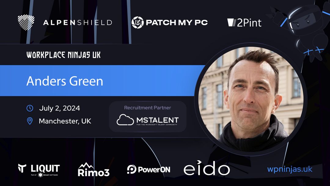 ❗SPEAKER ANNOUNCEMENT❗

We're excited to share that Anders Green will be speaking at Workplace Ninjas UK - Manchester!

Want to join us? 👉wpninjas.uk