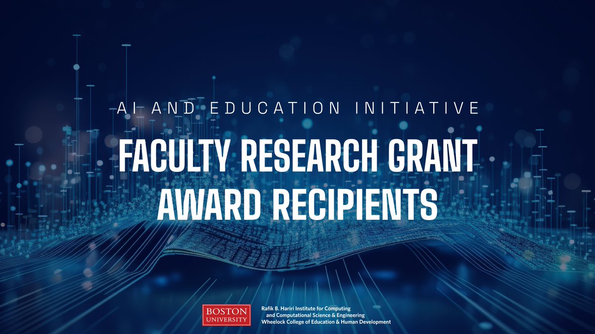 Congratulations to our AI and Education Initiative’s Faculty Grant Recipients! Profs @Lesliedietiker, Kathy MinHye Kim, @tjscience, and Zachary Rossetti are advancing innovative research at the intersection of #AI and #Education. 🎉tinyurl.com/3wfksktj