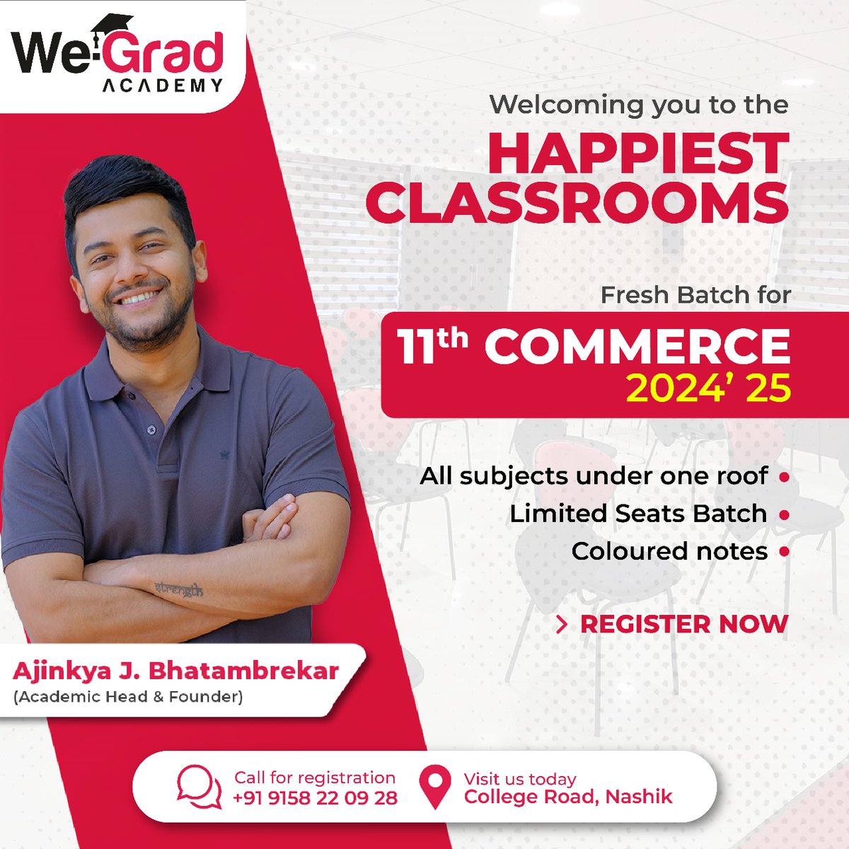 The Happier, the better
.
.
#admission #admissionopen #admissions2023 #admissionsopen2023 #11thstd #11commerce #hsc #HSCExam #hscboard #hscstudent #hscclasses #hsccommerce #accounts #accountsclass #accountsclasses #commerceacademy #EnrollNow #enroltoday #wegrad #wegradacademy