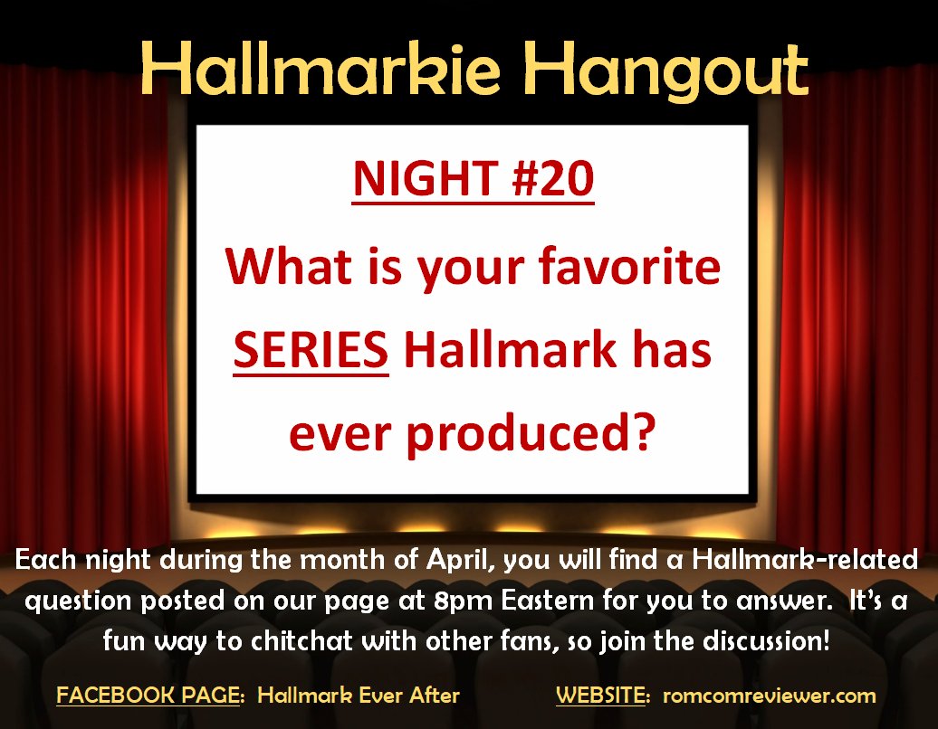 RomComReview1's tweet image. Here's tonight's question.
#Hallmarkies #HallmarkFans #HallmarkGame #HallmarkMovies #HallmarkChannel
