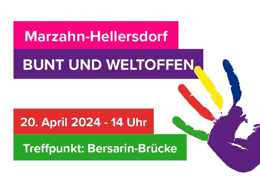 Für den kommenden Sonnabend ruft das #Marzahn-Hellerdorfer @buendnismh zu einer Demo gegen Nazis, Antisemitismus und Rassismus, für Demokratie und Toleranz auf. Natürlich sind @DIE_LINKE_MaHe und @dielinkeberlin auch dabei!
#mahe #NazisrausausdenKoepfen