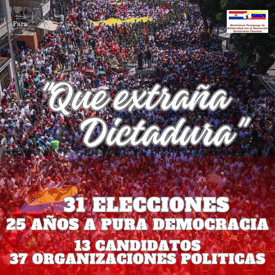 Dejo por aquí, para que nadie se olvide!
#LaVerdadDeVenezuelaSeDefiende 🇻🇪
<a href="/PartidoPSUV/">PSUV</a> <a href="/dcabellor/">Diosdado Cabello R</a> <a href="/PSUVint/">VPAI PSUV</a> <a href="/RanderPena/">Rander Peña Ramírez</a> <a href="/ISB_VE/">Instituto Simón Bolívar</a> <a href="/AASR2025/">Viva La Revolución Bolivariana</a> <a href="/alsinap/">‏Penélope Alsina</a> <a href="/RojoCombativo/">Asdrúbal J. Alamilla G. 🕶️</a> <a href="/AntonioJosManz1/">Antonio José Manzanilla G</a> <a href="/beticog/">Humberto Galeano</a> <a href="/Andradecandang1/">proletariado®</a> <a href="/avilaelguerrero/">Jose Avila</a> <a href="/Amigobbbi/">Amina حساب بديل</a> <a href="/EnnioDM/">Ennio Di Marcantonio</a> <a href="/columanasbj/">Patriota José David</a> <a href="/Janneth0971/">Rodríguez 🌹 La Dama de 🌹</a> <a href="/Isabel4_F/">Isabel Blanco</a>