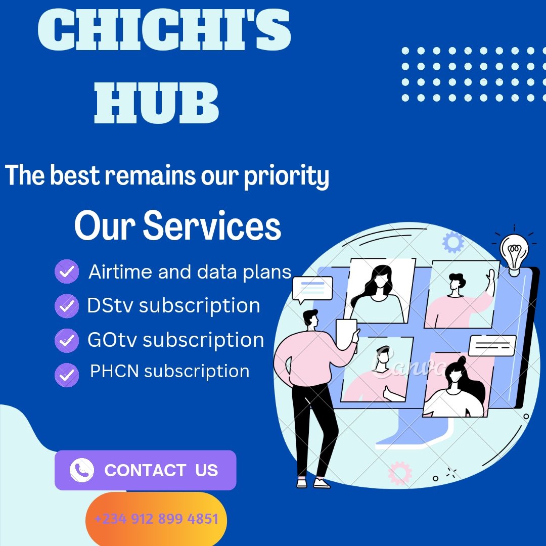 Do you want to top-up your data, convert airtime to cash, electricity recharge, renew your cable subscription, buy WAEC or NECO scratch card, refil airtime, data and airtime giveaway? Data plans are valid for 30days & works on all devices Please let us know how we can help you