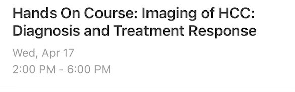Kudos to my friends and colleagues @bobmarks76 and @jlee_jimmy for leading the efforts in organizing the hands on course for imaging of HCC @LIRADS5 ; This will be a great workshop #SAR24 contributed by nationwide experts of liver imaging @MishalLala @XiaoyangLiu18