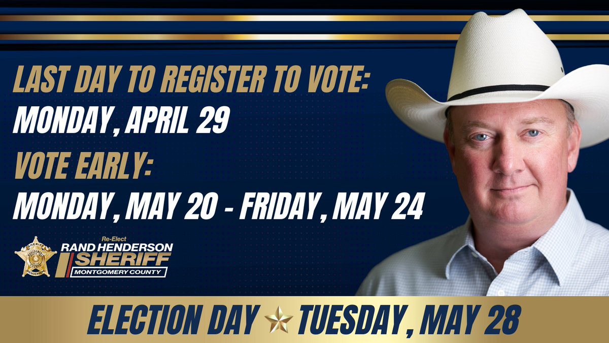 The Primary Runoff Election is just around the corner. Mark your calendars and make a plan to vote! randhenderson.org