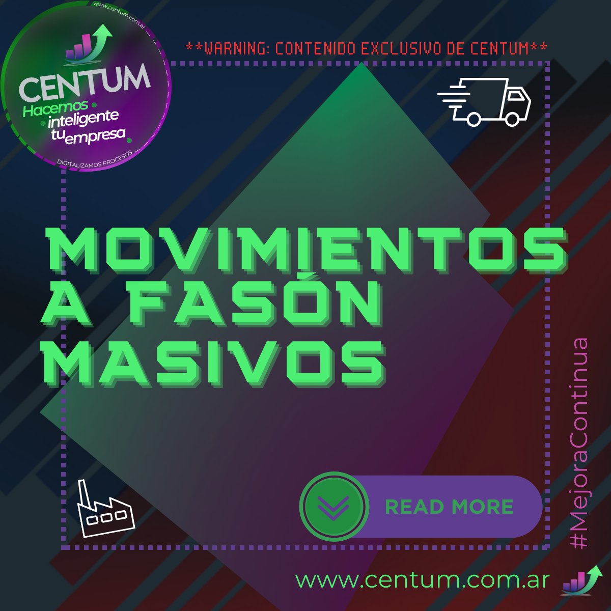 Un movimiento a fasón es, en pocas palabras, el proceso en el que se proveen los materiales y el tercero se encarga de la producción. 🏭
Conocé cómo llevarlo a cabo de manera masiva con el siguiente instructivo: grupocentum.zohodesk.com/portal/en/kb/a…

#MejoraContinua